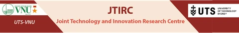 Original JTIRC website banner with VNU and UTS identities and the Joint Technology and Innovation Research Centre name.
